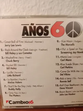 Colección CDs Cambio 16 música Años 60
