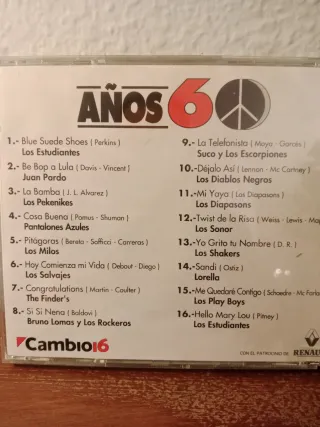 Colección CDs Cambio 16 música Años 60