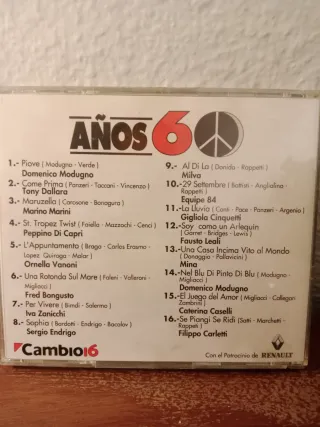 Colección CDs Cambio 16 música Años 60