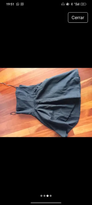 Vestido fiesta corto negro