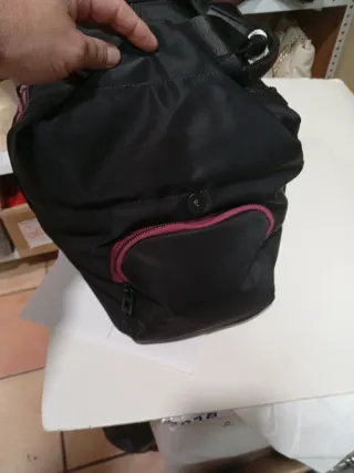 Bolsa de gimnasio negra Don Algodón