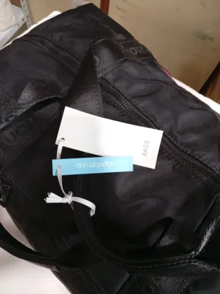 Bolsa de gimnasio negra Don Algodón