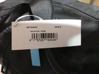 Bolsa de gimnasio negra Don Algodón