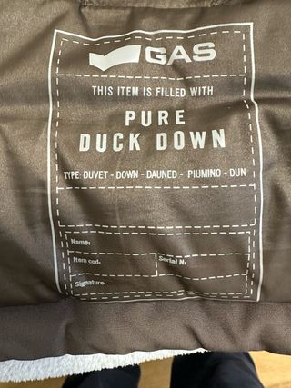 Parka de plumas verde oliva