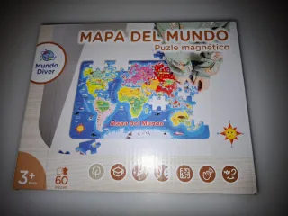 Puzzle Mapa del Mundo Infantil Magnético