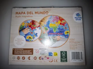 Puzzle Mapa del Mundo Infantil Magnético