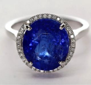 Anillo Oro 7.99 Ct Tanzanita y 38 Diamantes