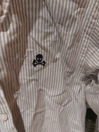 Camisa niño Scalpers rayas calavera Talla 8
