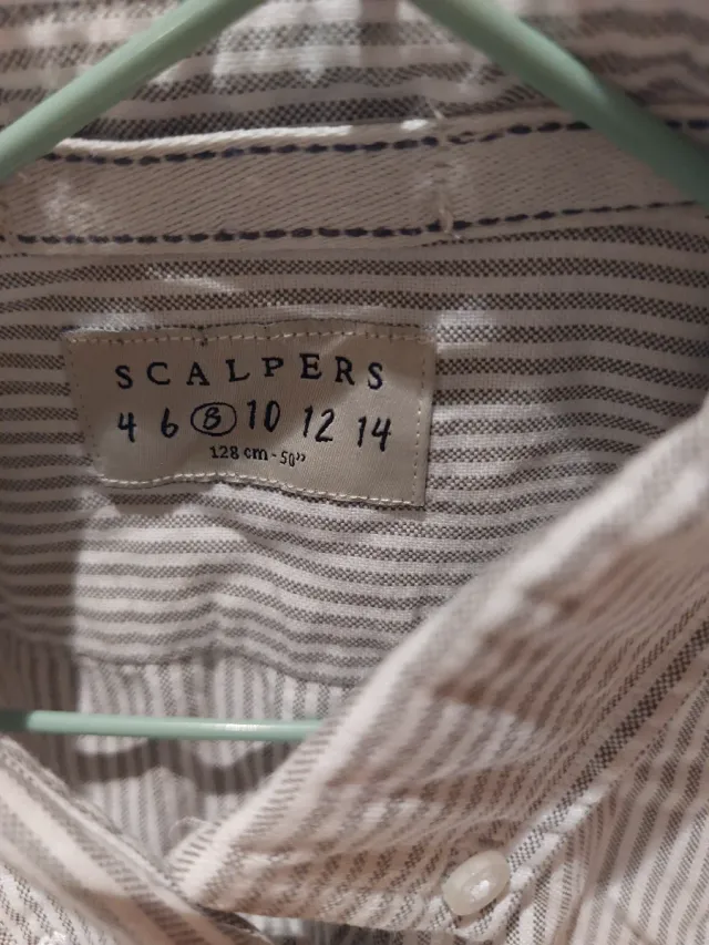 Camisa niño Scalpers rayas calavera Talla 8