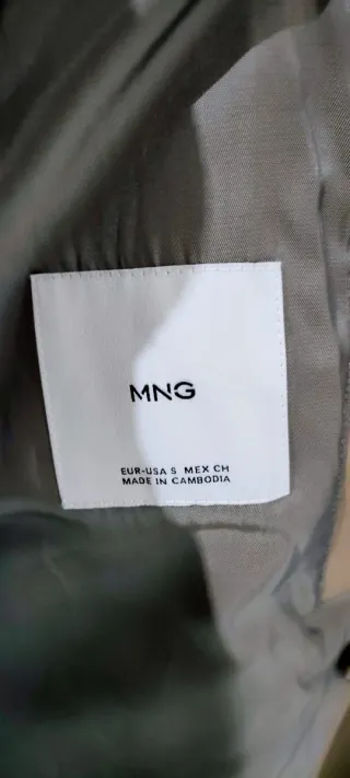 Gabardina Mango Beige Talla S