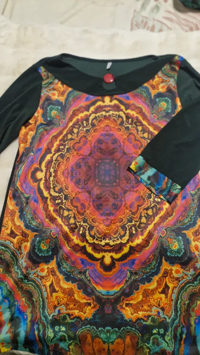 Vestido estampado mandala talla única