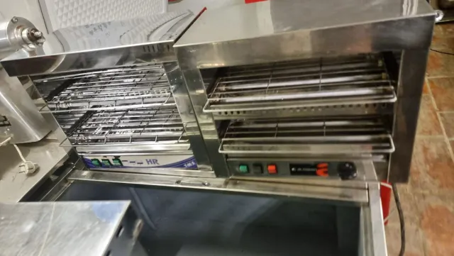 Tostador industrial doble acero inoxidable