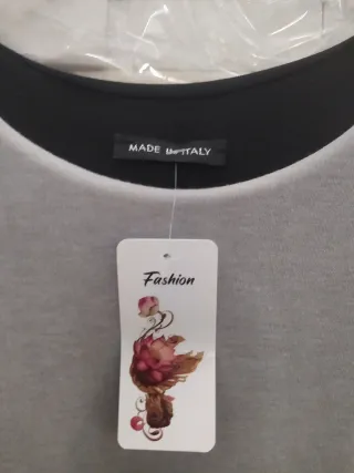 Maglia donna manica lunga grigio/nera