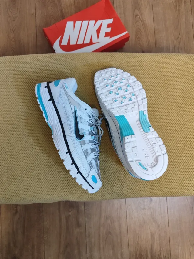 Nike P-6000 Talla 43 Unisex Plateado/Azul