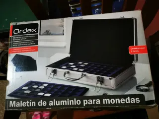 Maletín aluminio Ordex para 205 monedas