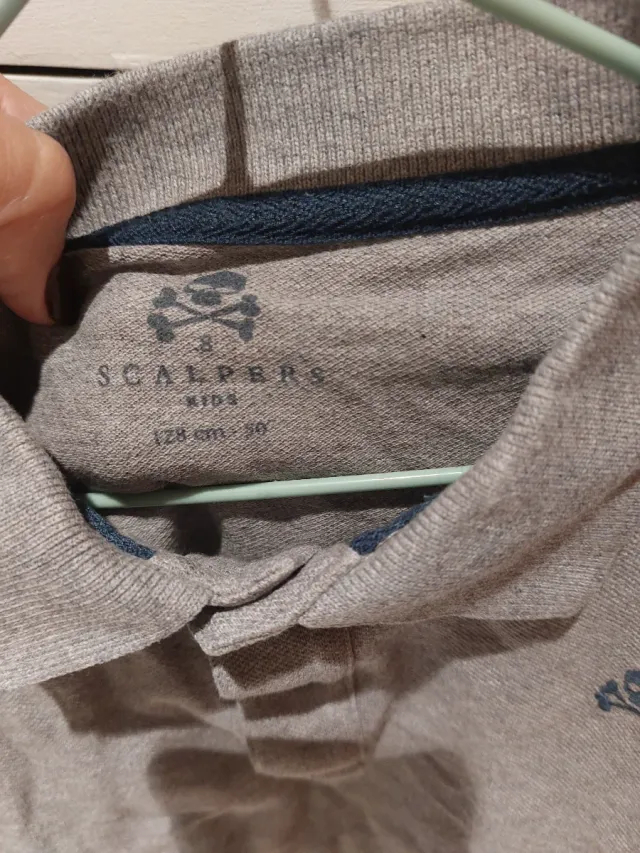 Polo niño Scalper gris
