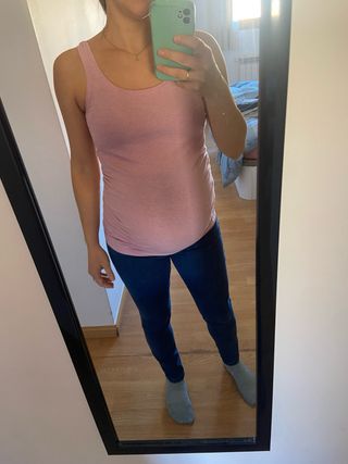 Camiseta premamá rosa