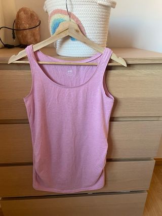 Camiseta premamá rosa