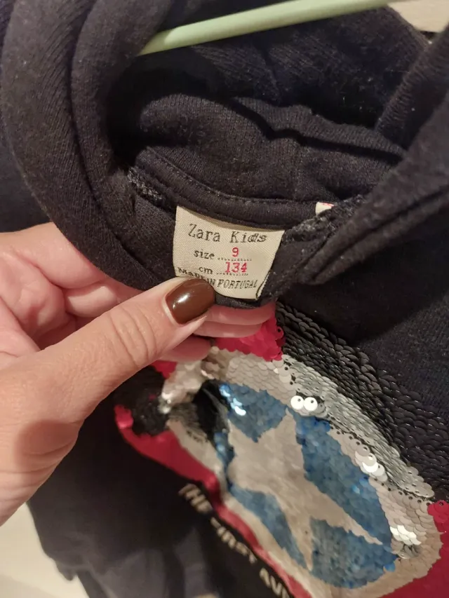 Sudadera Zara Capitán América Lentejuelas de niño