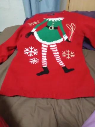 Jersey Navideño Elfo Talla M
