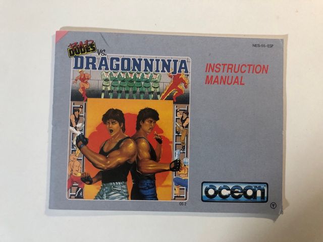 Manuale NES Bad Dudes vs Dragon Ninja ESP NES