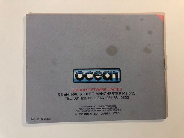 Manuale NES Bad Dudes vs Dragon Ninja ESP NES