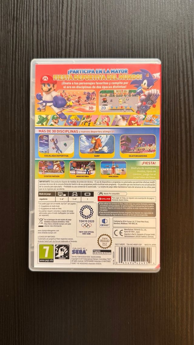 Mario & Sonic Juegos Olímpicos Tokyo 2020 Switch