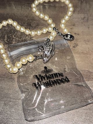 Vivienne Westwood Collana Saturno Nana Perla
