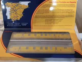 2 Coches Postales Amarillos HO Electrotren