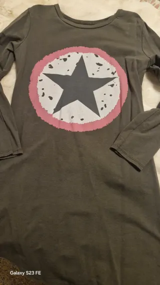 Vestido de algodón con estrella