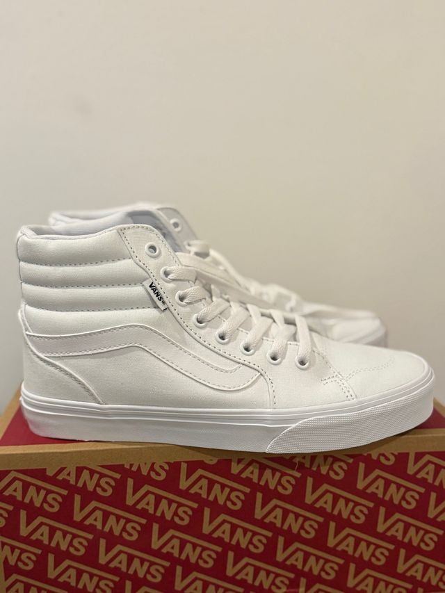 Zapatillas Vans Altas Blancas