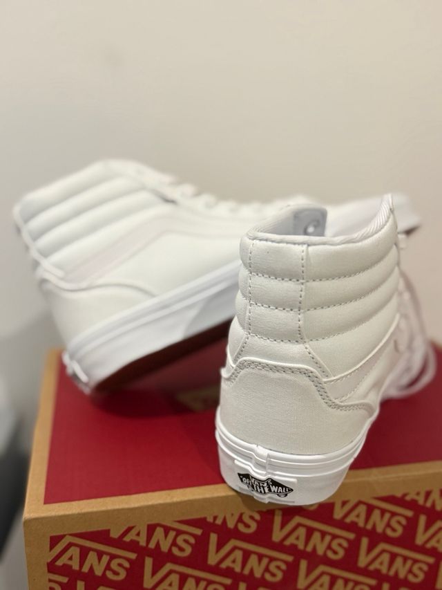 Zapatillas Vans Altas Blancas