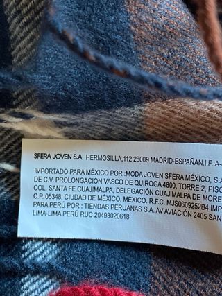 Bufanda Sfera cuadros unisex