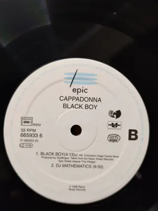 Vinilo Rap Cappadonna - Black Boy 12" 1998