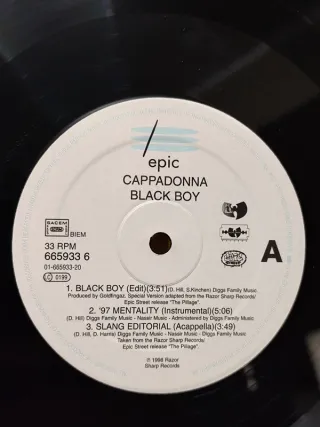 Vinilo Rap Cappadonna - Black Boy 12" 1998
