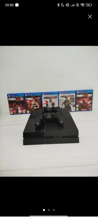 PS4 Fat 500GB Negra + 5 Juegos NBA 2K
