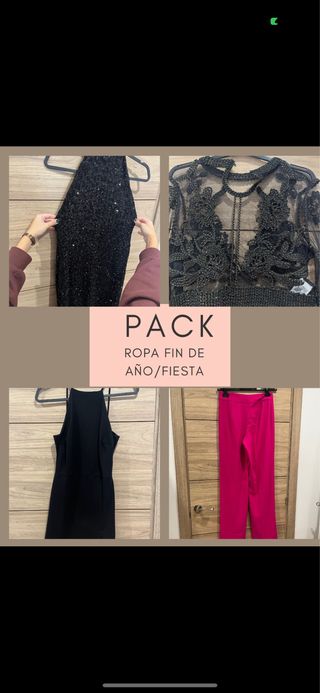 Pack 4 prendas fiesta/fin de año