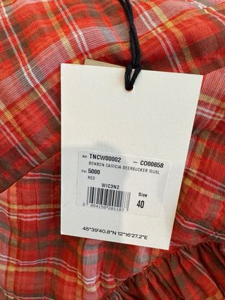 Blusa cuadros escoceses talla única.