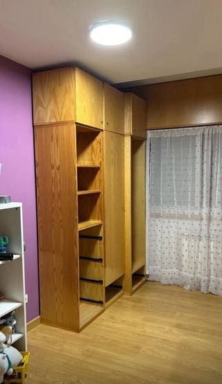 3 Módulos Madera con Altillos