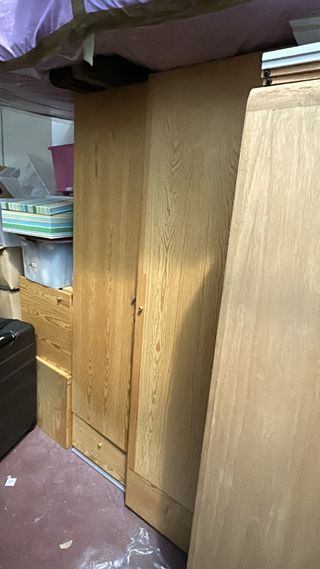 3 Módulos Madera con Altillos