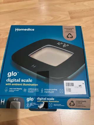 Báscula digital con luz nocturna