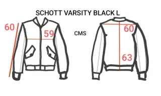 Varsity Beisbolera Schott Talla L