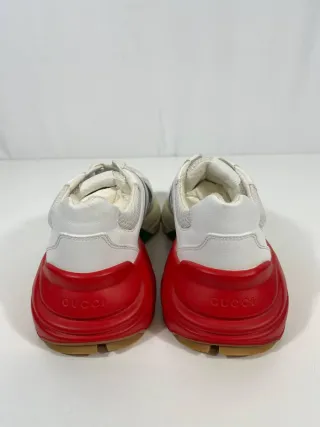 Zapatillas Gucci Rhyton Blancas y Rojas