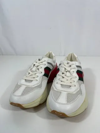 Zapatillas Gucci Rhyton Blancas y Rojas