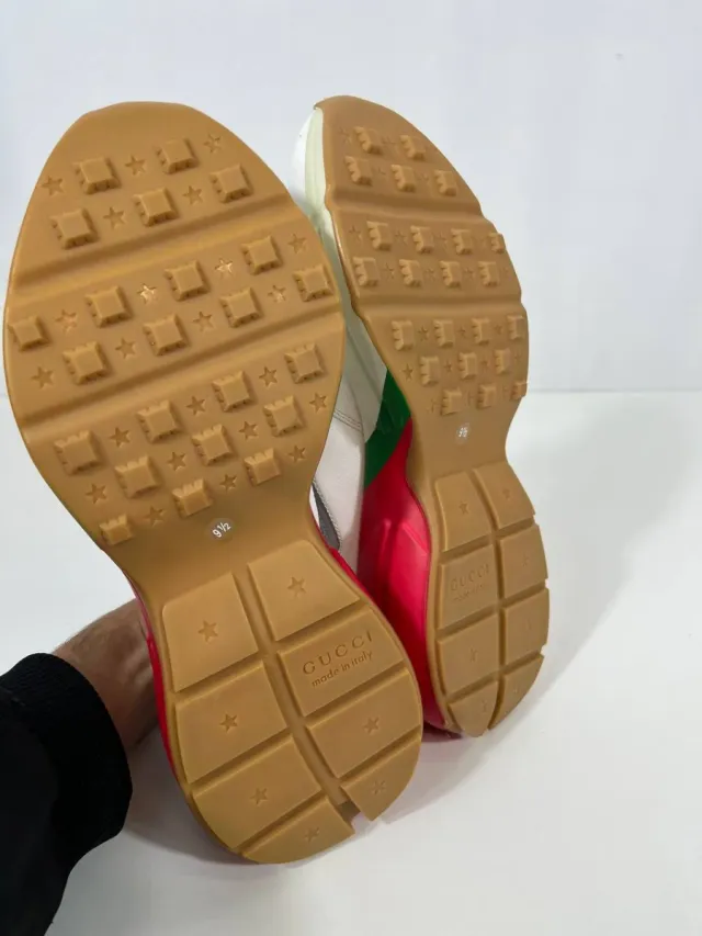 Zapatillas Gucci Rhyton Blancas y Rojas