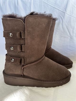 Botas piel Nicebay Talla 38 Marrón