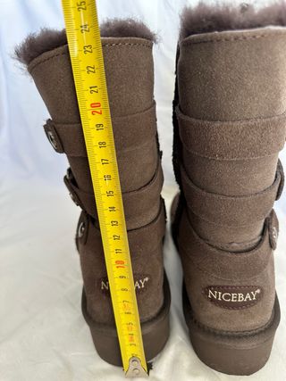 Botas piel Nicebay Talla 38 Marrón