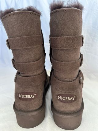 Botas piel Nicebay Talla 38 Marrón