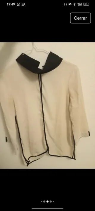 Lote 2 blusas verde y blanca