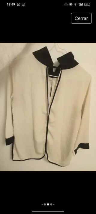 Lote 2 blusas verde y blanca